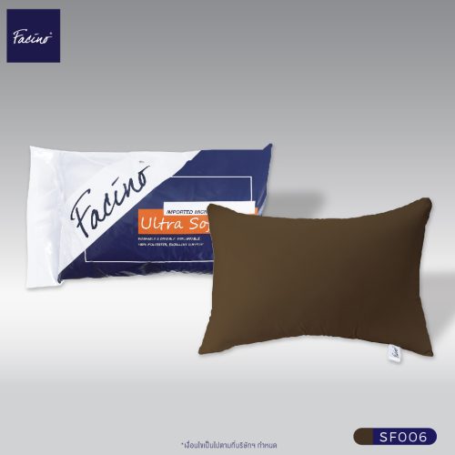 Facino หมอนหนุน Ultra Soft ขนาด 18" x 27" นวัตกรรมเพิ่มความนุ่มพิเศษ ให้สัมผัสนุ่มสบายทุกการนอน (Copy)