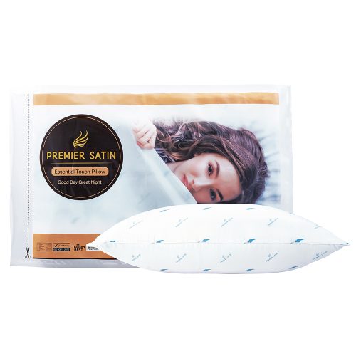 Premier Satin หมอนหนุนสูญญากาศ  Essential Touch Pillow #สีขาว